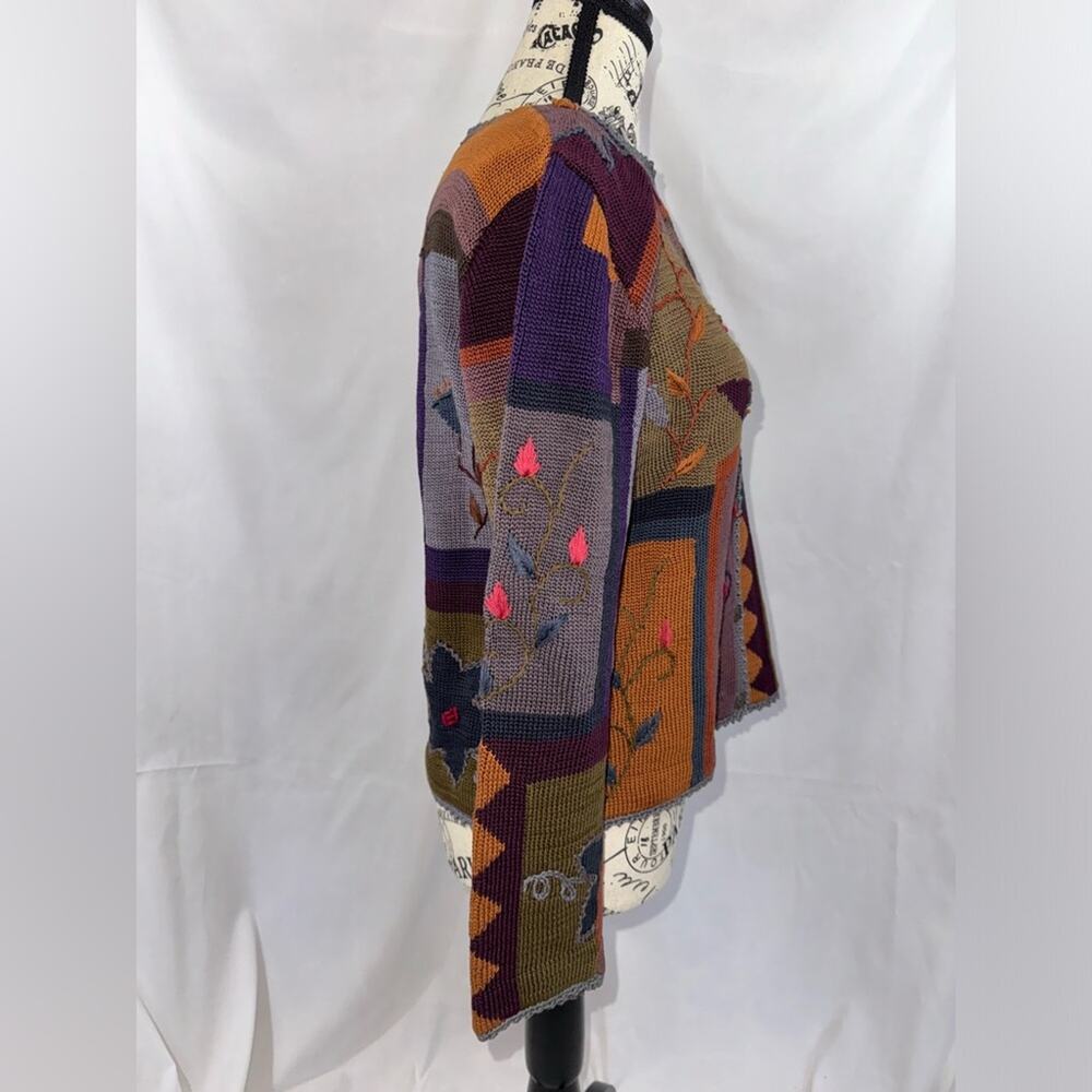 EUC Caamano Limited: Gorgeous Multi-colored Peruvian Hand Knit Sweater - Picture 4 of 6